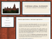 Tablet Screenshot of chennailegalguidance.com